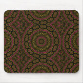 Gold Pink en Black Kaleidscope Mousepad Muismat (Voorkant)