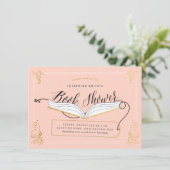 Gold Pink Fairy Tale Storybook Baby shower Kaart (Staand voorkant)