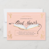 Gold Pink Fairy Tale Storybook Baby shower Kaart (Voorkant)