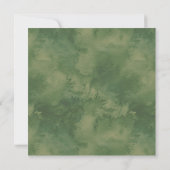 Gold Pink Floral Boho Botanical Square Weddenschap Kaart (Achterkant)