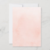 Gold Pink Floral Greenery Engagement Party Kaart (Achterkant)