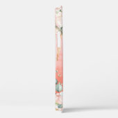 Gold Pink Floral Waterverf Elegant Case-Mate iPhone Case (Achterkant / Rechts)