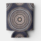 Gold Pink Geometric Doodles Blue Mandala Blikjeskoeler (Voorkant)