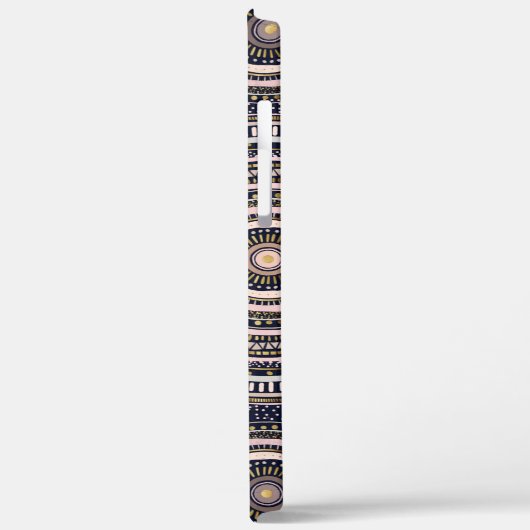 Gold Pink Geometric Doodles Blue Mandala Case-Mate iPhone Case (Achterkant / Links)