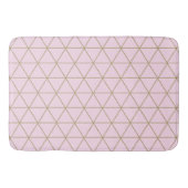 Gold Pink Geometric Triangles Boho Glam Minimale Badmat (Voorkant)