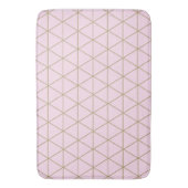 Gold Pink Geometric Triangles Boho Glam Minimale Badmat (Voorkant Verticaal)
