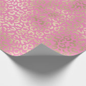 Gold Pink Glam Leopard Print   Cadeaupapier (Hoek)