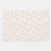 Gold Pink Glam Pearls Inpakpapier Vel (Voorkant)