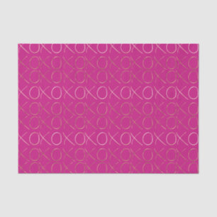 Gold Pink Glam XOXO Tissuepapier