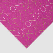 Gold Pink Glam XOXO Tissuepapier (Detail)