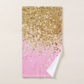 Gold Pink Glitter #1 Bad Handdoek (Handdoek)