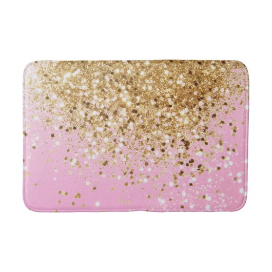 Gold Pink Glitter #1 Badmat (Voorkant)