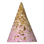 Gold Pink Glitter #1 Feesthoedjes (Rechts)