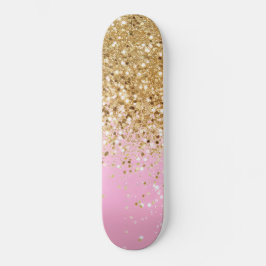 Gold Pink Glitter #1 Persoonlijk Skateboard