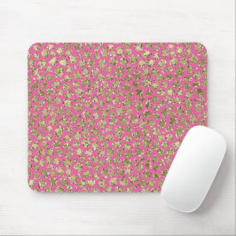 Gold Pink Glitz Leopard Print Muismat