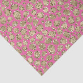 Gold Pink Glitz Leopard Print Tissuepapier (Detail)
