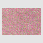 Gold Pink Glitz Leopard Print Tissuepapier (Voorkant)