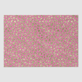 Gold Pink Glitz Leopard Print Tissuepapier