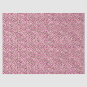 Gold Pink Glitzy Glitter Leopard Print Tissuepapier