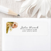 Gold Pink Green Boho Return-adreslabel Etiket (Insitu)