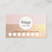 Gold PINK Hair Salon 8 Punch Loyalty (Voorkant)