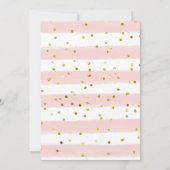 Gold Pink Herfst in Love Baby shower Kaart (Achterkant)