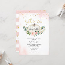 Gold Pink Herfst in Love Baby shower