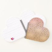 Gold Pink Leopard Print Notitieboek (Binnen)