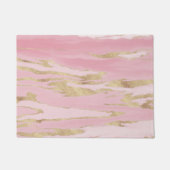 Gold Pink Marble Abstract Painting Deurmat (Voorkant)