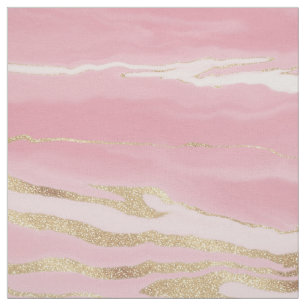 Gold Pink Marble Abstract Painting Stof