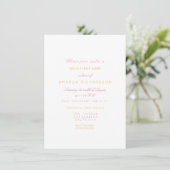 Gold Pink Marble Birthday Party Pastel Forma White Kaart (Staand voorkant)