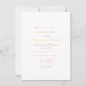 Gold Pink Marble Birthday Party Pastel Forma White Kaart (Voorkant)