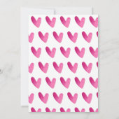 Gold Pink Mermaid Birthday Uitnodiging (Achterkant)