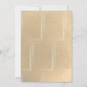 Gold Pink Modern Metallic Futuristic Weddenschap Kaart (Achterkant)