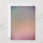 Gold Pink Ombre Makeup Glitter Bridal 16th Eye Kaart (Achterkant)