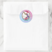 Gold Pink Paars Magical Unicorn Birthday Party Ronde Sticker (Tas)