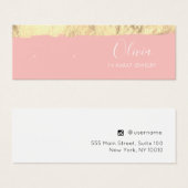 Gold Pink Stud Verdien Kaart voor beeldscherm (Voorkant /achterkant)