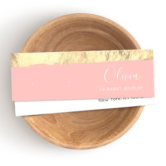 Gold Pink Stud Verdien Kaart voor beeldscherm