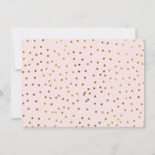 Gold Pink Sweet Sixteen Verjaardag Uitnodiging (Achterkant)