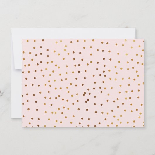 Gold Pink Sweet Sixteen Verjaardag Uitnodiging (Achterkant)