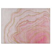 Gold Pink vloeibaar schilderen Snijplank (Voorkant)