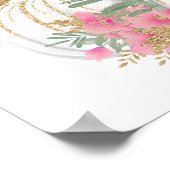 Gold Pink White Pumpkin Little Baby Time Capsule Poster (Hoek)