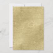 Gold Pink Winter Snowflake Baby shower Uitnodiging (Achterkant)