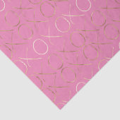 Gold Pink XOXO Tissuepapier (Detail)