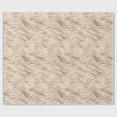 Gold Pink Zebra afdrukken Cadeaupapier (Vlak)