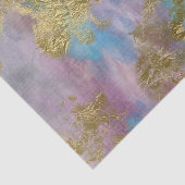 Gold-, Pinks- en Blues Fine-witpapier Tissuepapier (Detail)