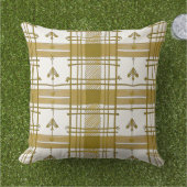 Gold Plaid kussen (Gras)