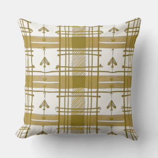 Gold Plaid kussen