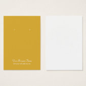Gold Plain Simple Custom Oorsprongskaart Visitekaartjes (Voorkant /achterkant)
