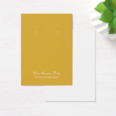 Gold Plain Simple Custom Oorsprongskaart Visitekaartjes (Bureau)